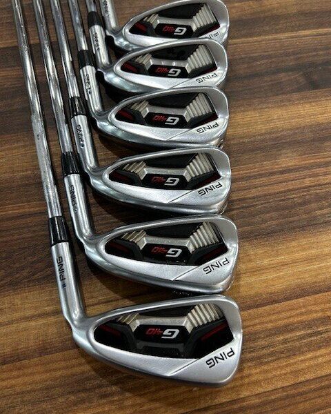 Ping G410 5-W Iron Set, Stiff Flex, Blue Dot, RH, True Temper XP95 R300.