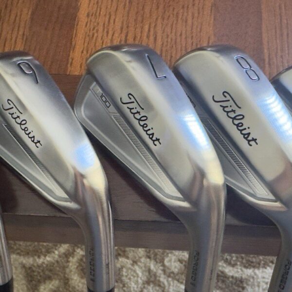 2023 TITLEIST T100 IRON SET (PW - 4 IRON) w/ NIPPON MODUS 120X SHAFTS.