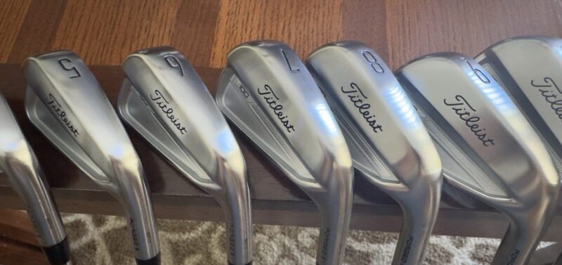 2023 TITLEIST T100 IRON SET (PW - 4 IRON) w/ NIPPON MODUS 120X SHAFTS.