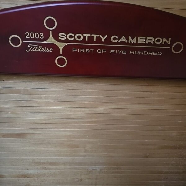 Scotty Cameron Wooden 4 Putter Rack Premium Display Rare.